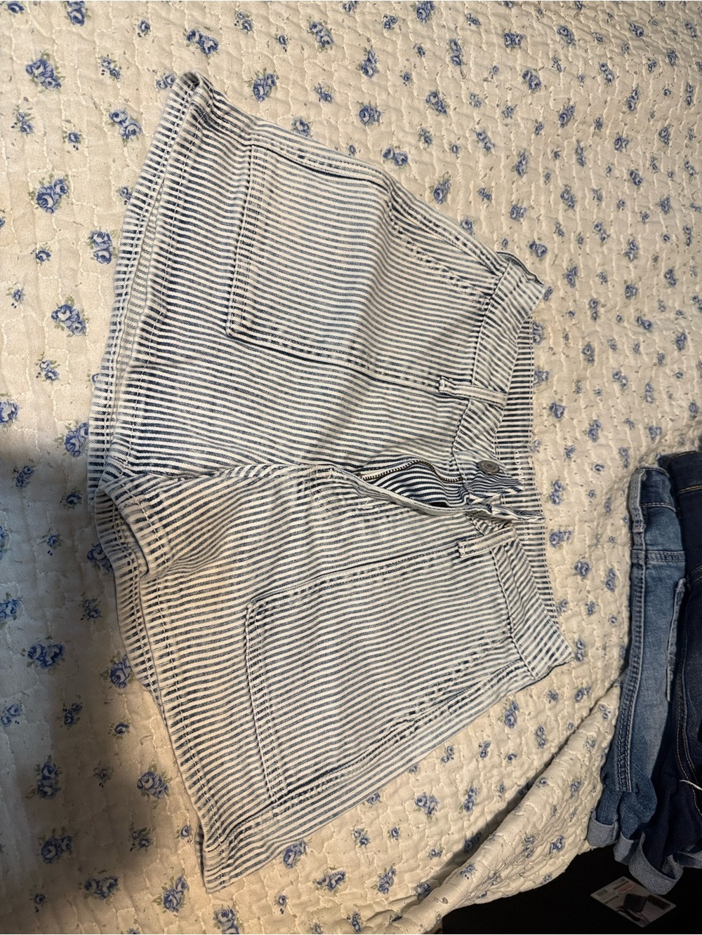 Old Navy Blue and White Striped Women’s Shorts